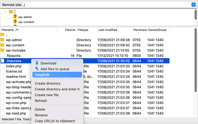 You Access .htaccess Using an FTP Client