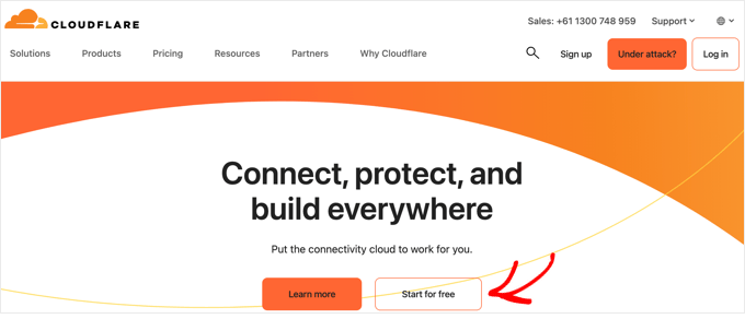 Cloudflare Start For Free