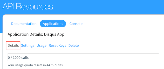 Disqus API 设置