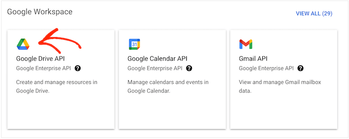 Enabling the Google Drive API