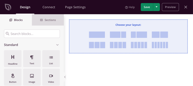 Choose a Layout for Your Page