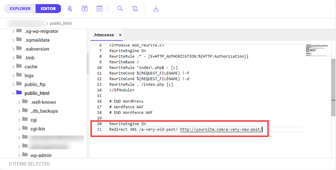 使用 SiteGround 的文件管理器编辑 htaccess