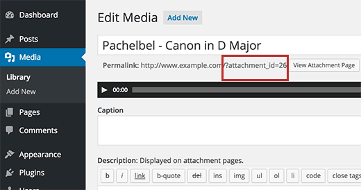 Obtener el ID de archivo multimedia en WordPress