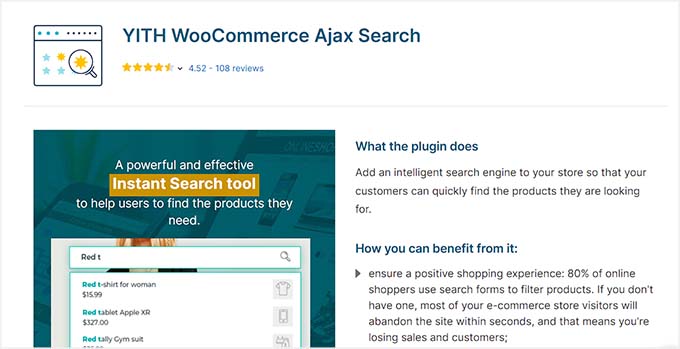 Yith WooCommerce Ajax Search