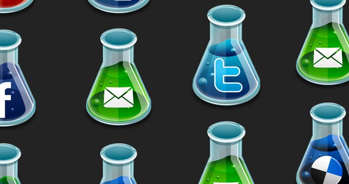 Experimental social icons