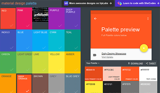 Color Palette – WordPress plugin