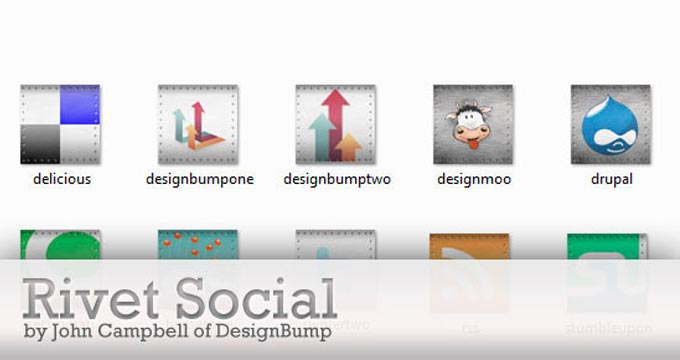 Rivet social icon pack