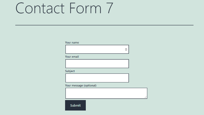 Como estilizar os formulários do Contact Form 7 no WordPress