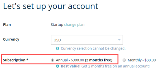 Opting for an annual plan to get the maximum WP Engine discount