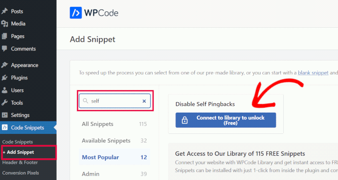 WPCode connect library