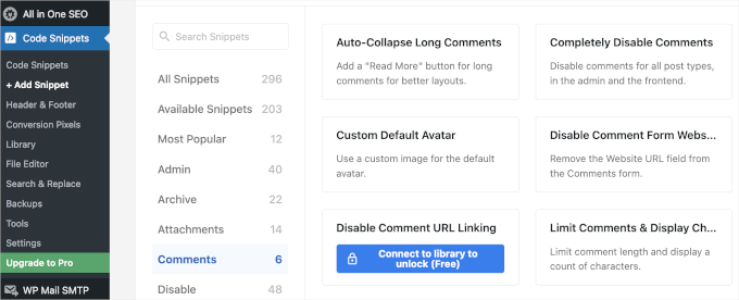 Connecting the WPCode plugin to WPCode Library