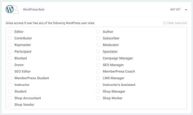 Restricting content in Thrive Apprentice based on user roles