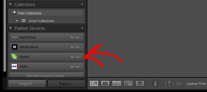 Set up Envira in Lightroom