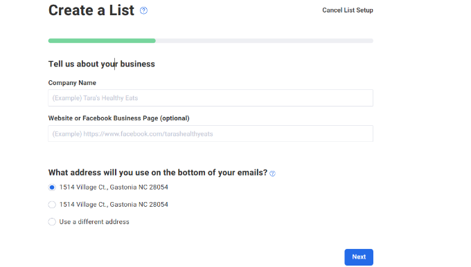 Create a list