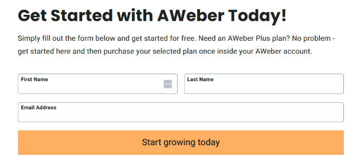Get started with Aweber