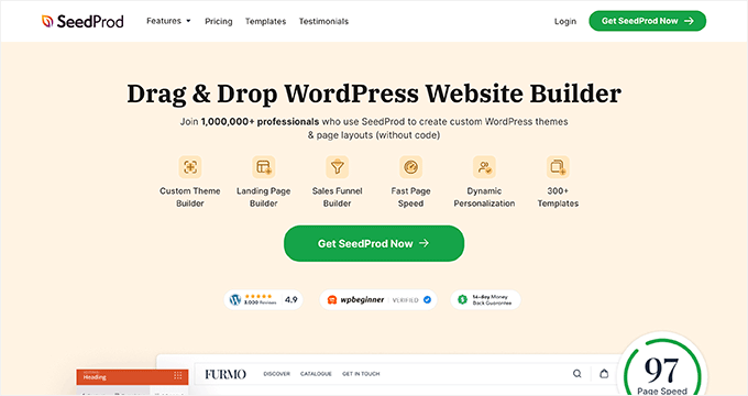 SeedProd WordPress Website Builder