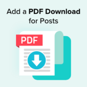 How to Add a PDF Download for Posts in WordPress