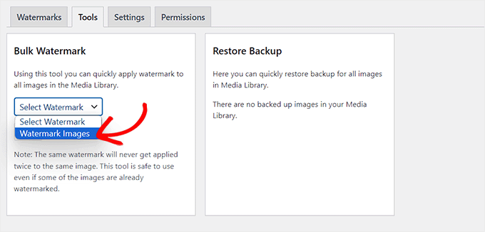 Bulk watermark your images