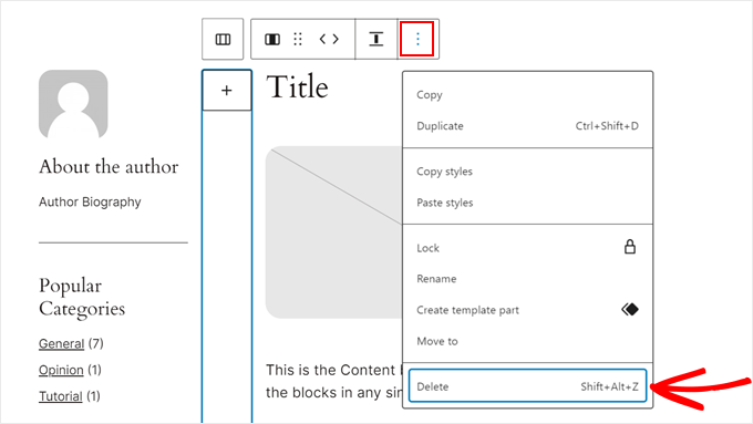 Deleting an empty column in FSE