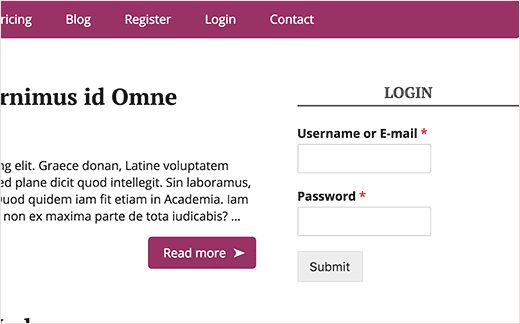 Login-Widget