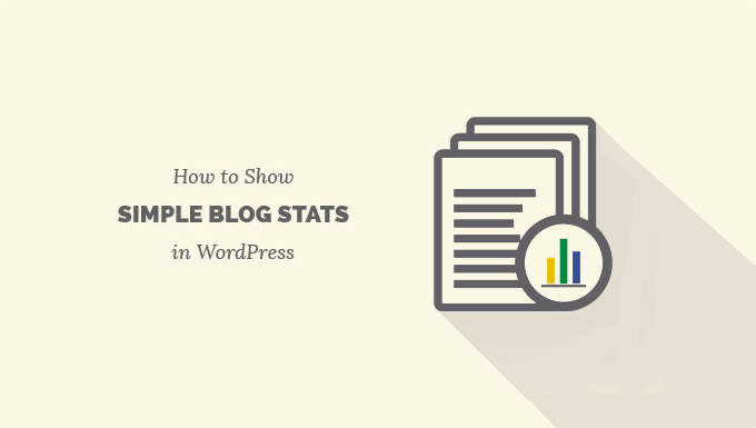 Add simple blog stats in WordPress