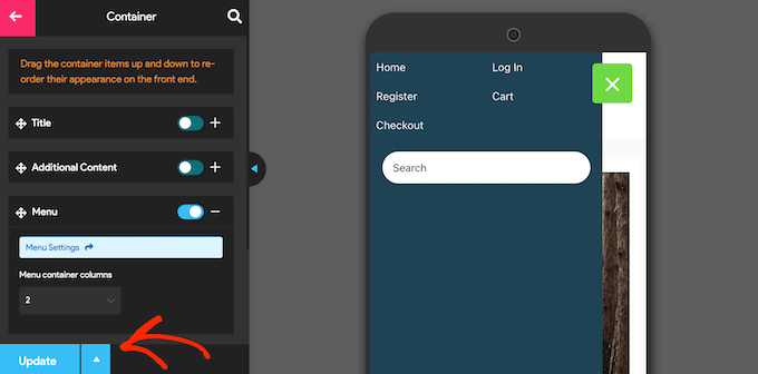 Making the mobile-responsive menu live on your website