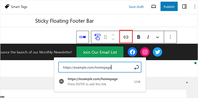 How to Create a Sticky Floating Footer Bar in WordPress