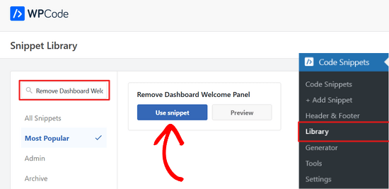 welcome admin panel