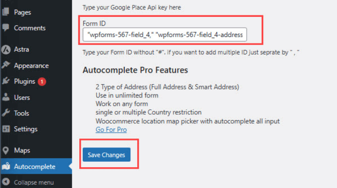 Multiple autocomplete address values 