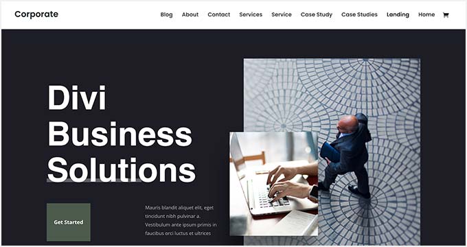 Divi corporate theme for WordPress