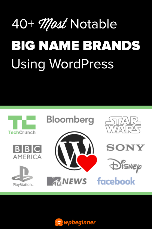 40+ Most Notable Big Name Brands That Are Using WordPress