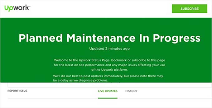 7 excellent maintenance page examples from real websites