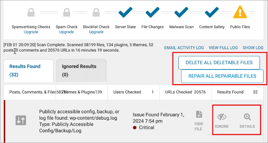 critical errors