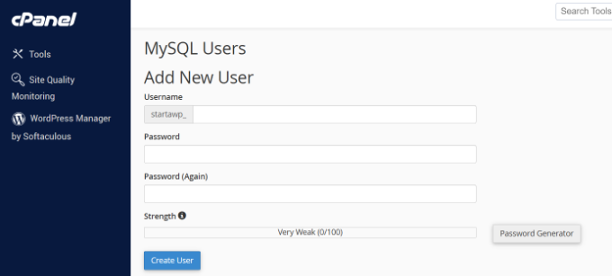 Add new SQL user