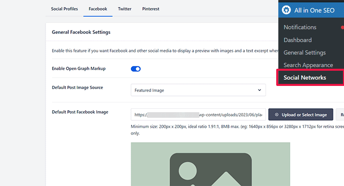 Default Facebook page