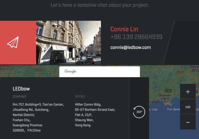 Add map and location on your contact form page