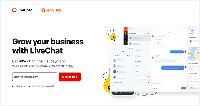 Live Chat Inc Website