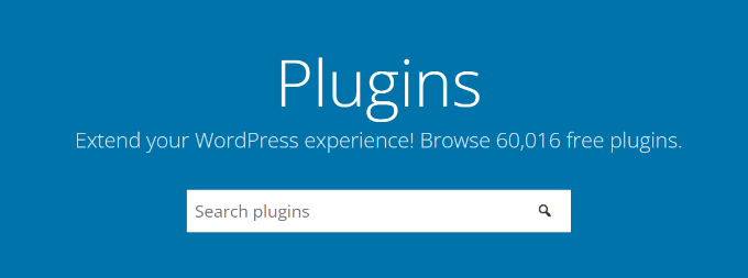 Over 60000 plugins