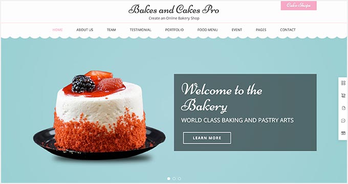 Website Templates | Web Templates | Template Monster | Bakery website, Food  web design, Cupcake bakery