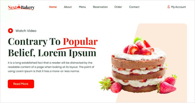 Pin by Kristina on Web-design | Food website design, Bakery website, Food  web design