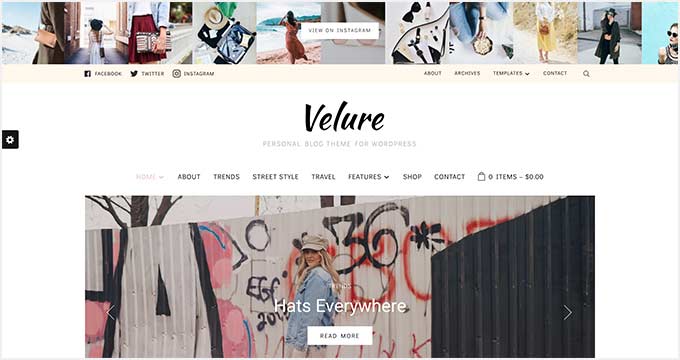 Clothing Store - WordPress theme