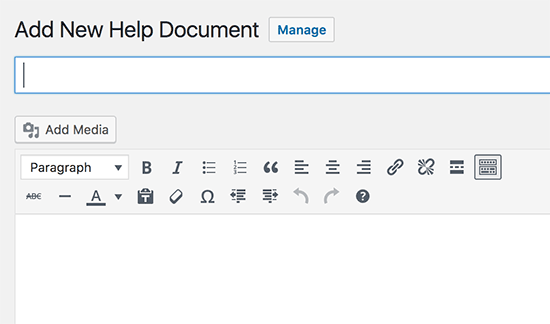 New help document