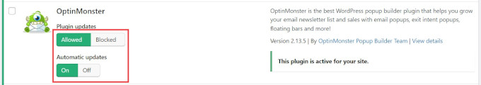 Automatic plugin updates for OptinMonster