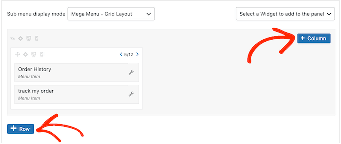 Adding a grid layout to a WordPress menu