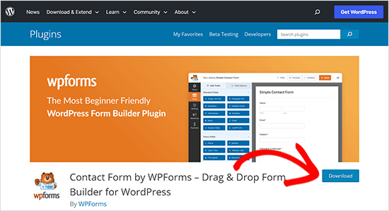 Downloading a WordPress plugin