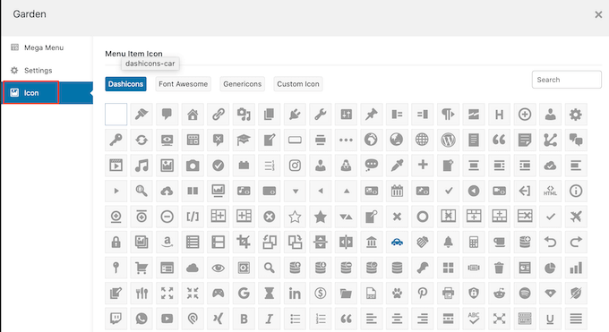 将 dashicon 添加到 WordPress 菜单