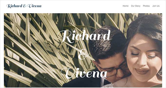 SeedProd WordPress Wedding Theme