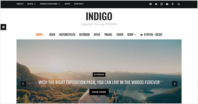 Unos Magazine Black - Tema WordPress