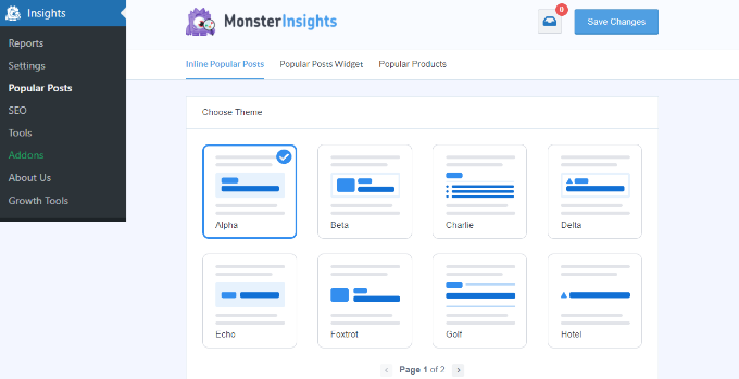 MonsterInsights 中的热门帖子