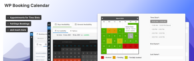 WP booking calendar